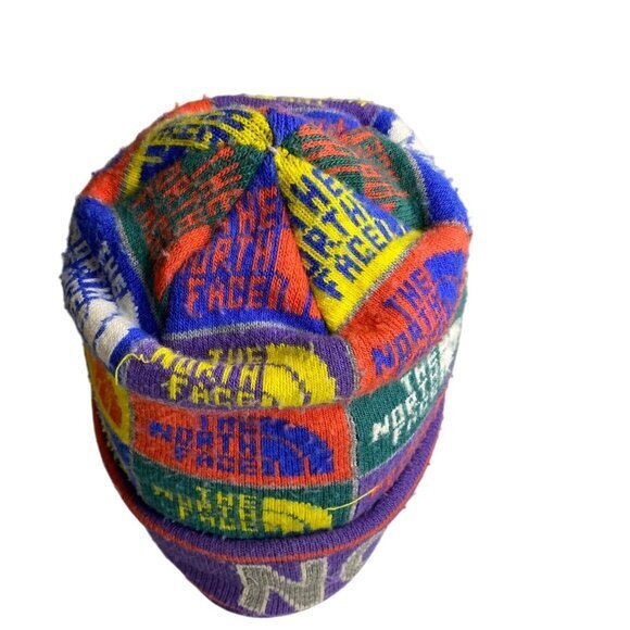 The North Face Youth Unisex Multicolor Patchwork Logo Beanie - Picture 3 of 4